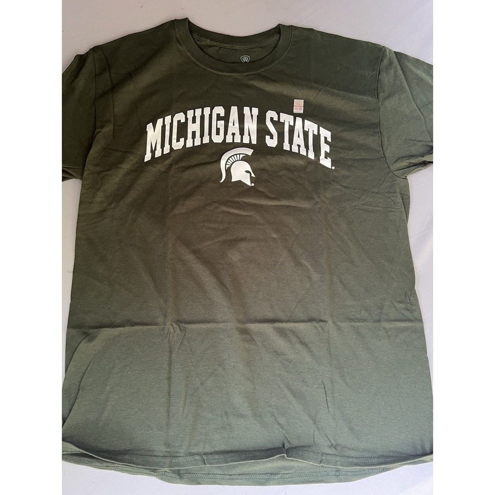 New Top of the World Michigan State Shirt Green Size‎ Large